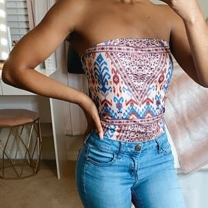 TRIBAL PRINT BODYSUIT